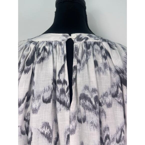 Treasure & Bond 100% Cotton Abstract Print Long Sleeve Blouse Size Small - Picture 4 of 10